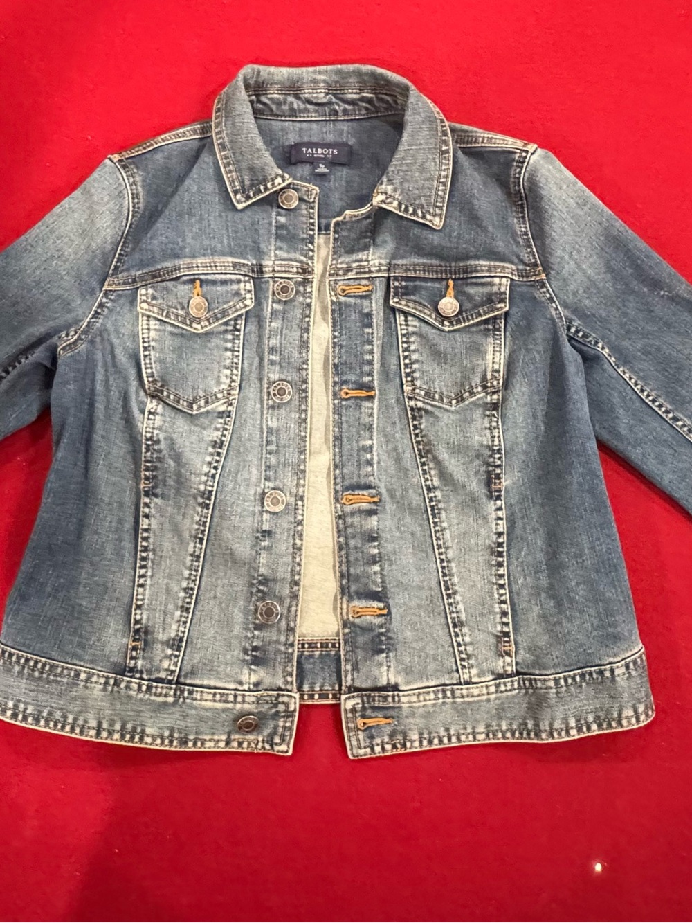 Talbots Blue Denim Jacket - Classic Jean Jacket Size